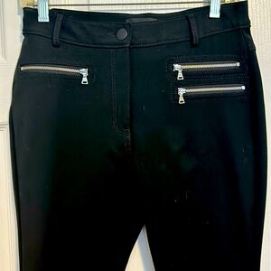 Express black pant with zipper detail